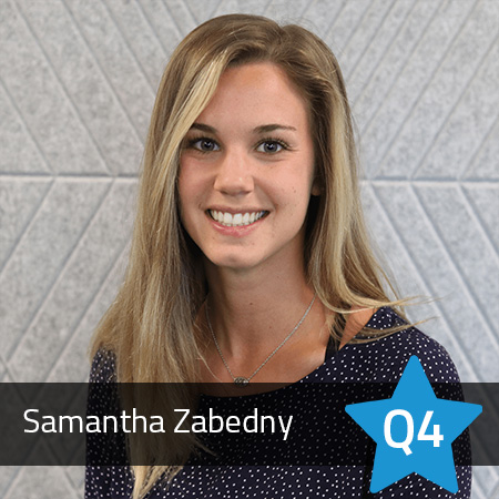 Samantha Zabedny, Manager of the Quarter, Q4 2021